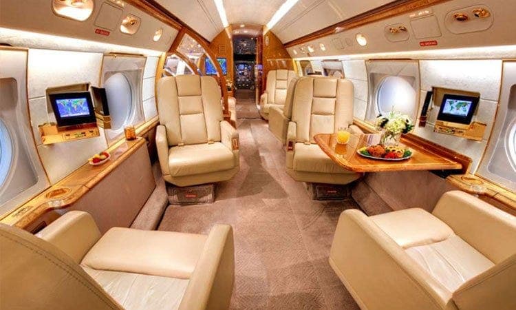 Lionel Messi Private Jet Interior