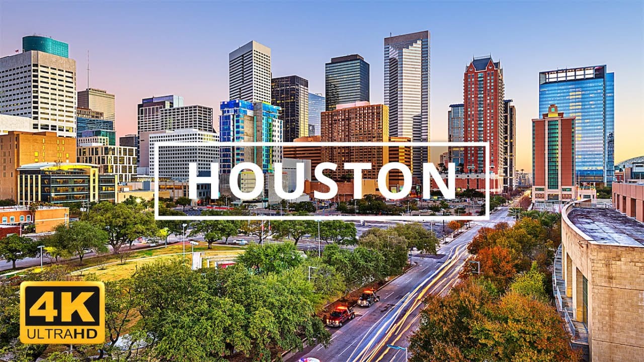 Houston drone footage