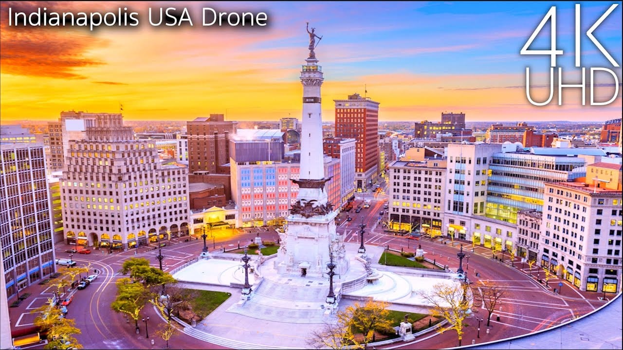 Indianapolis Aerial View from drone