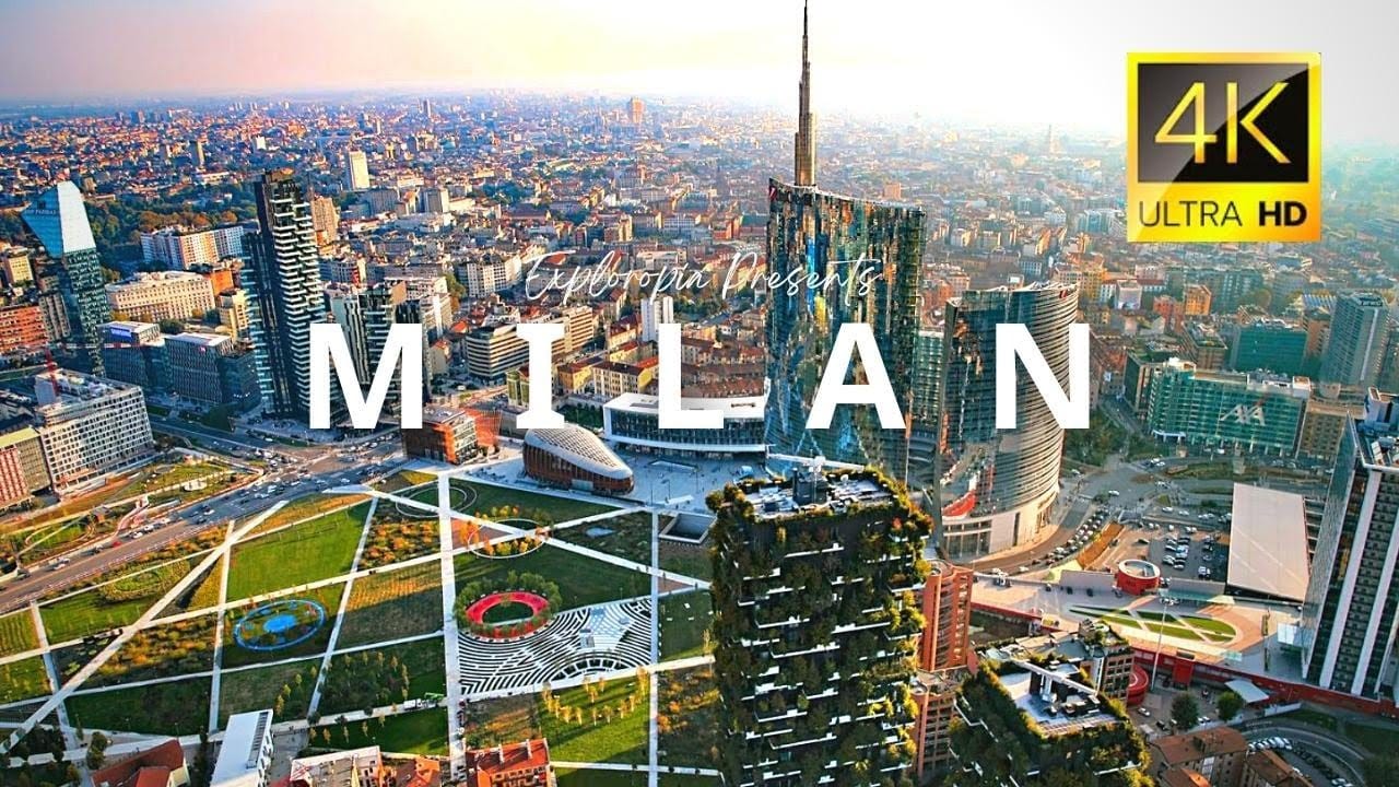 Milan video footage in 4K