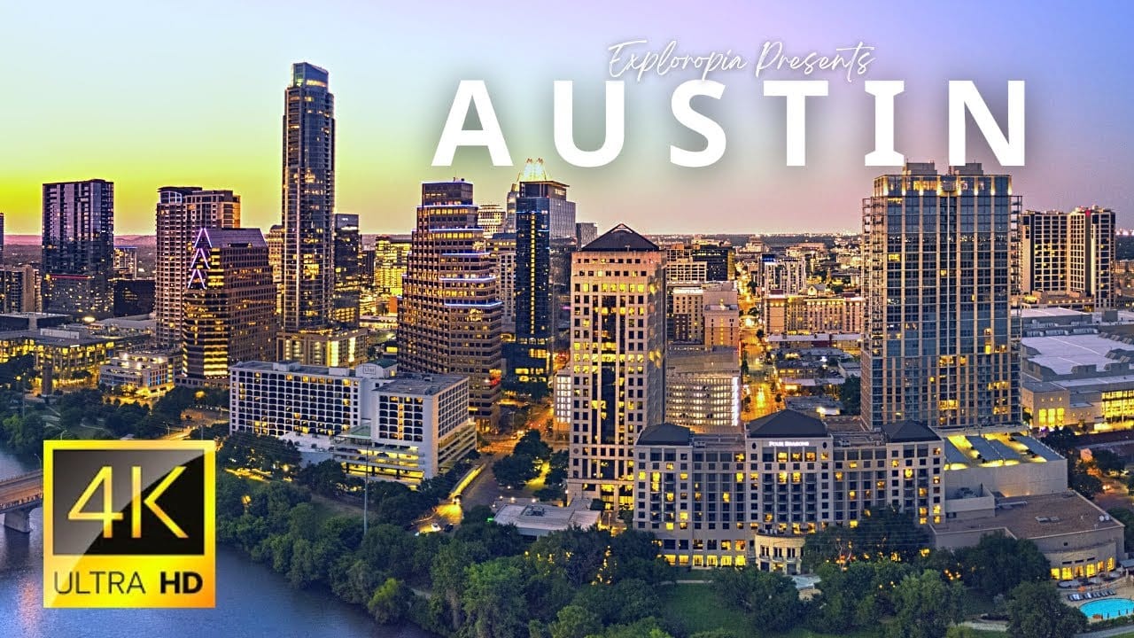 Austin, Texas aerial view