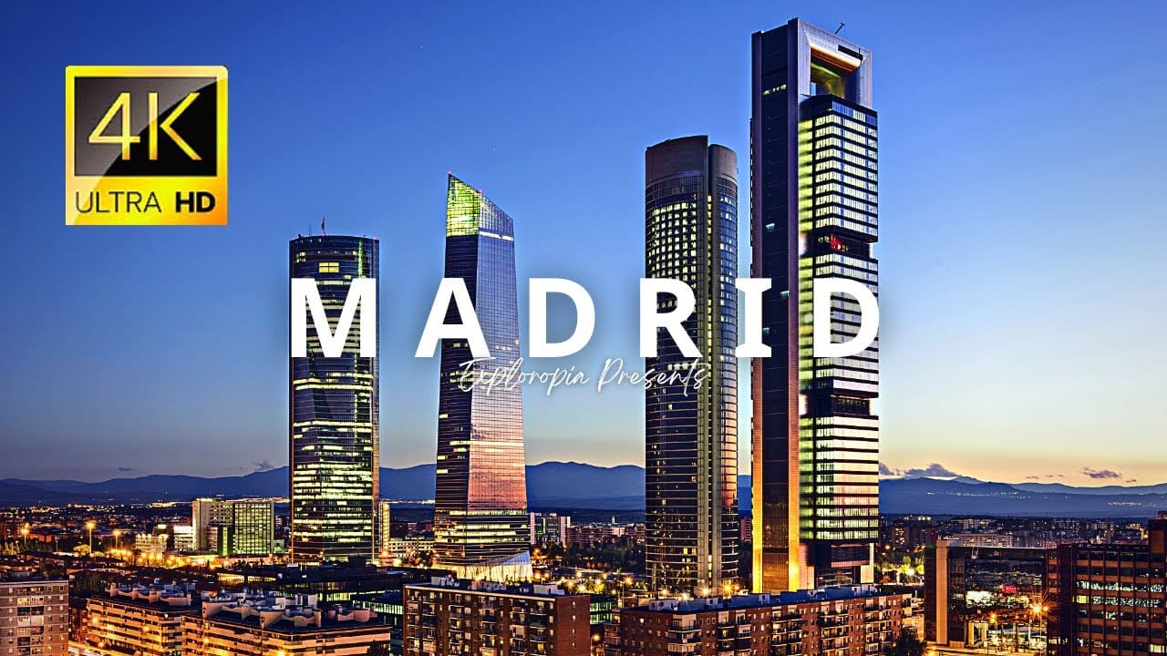 Madrid drone video