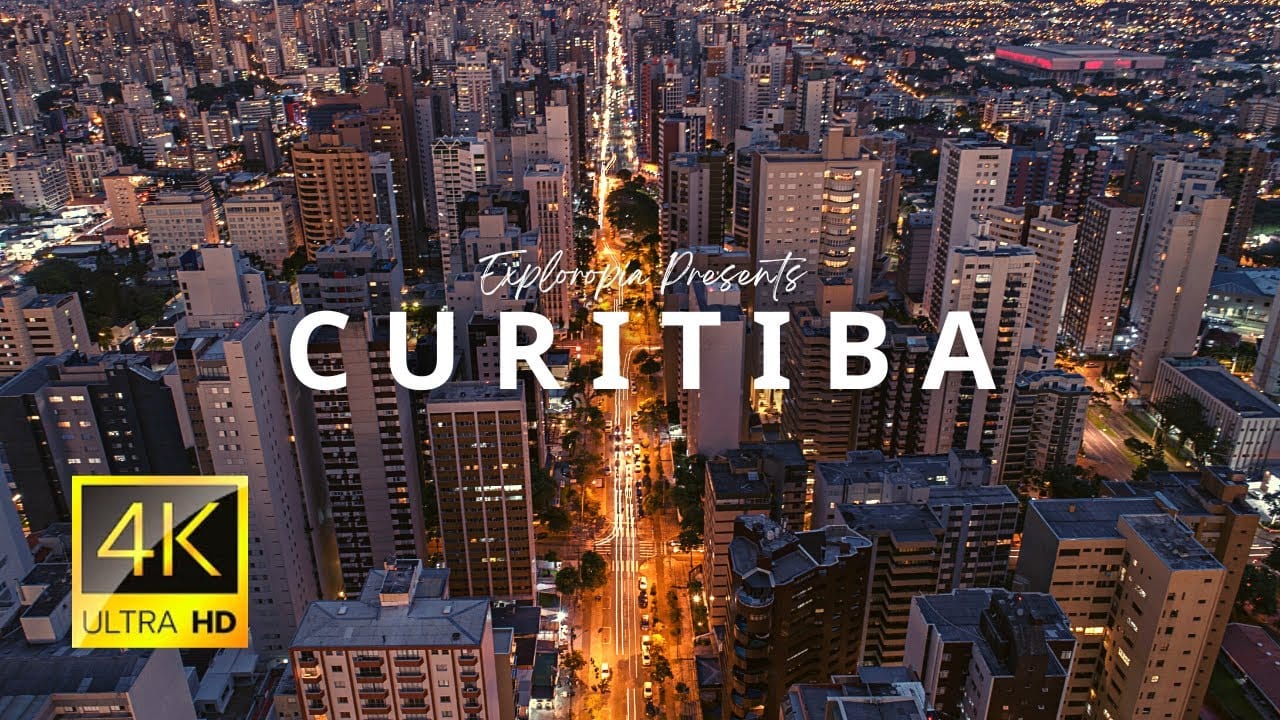 Curitiba, Paraná, Brazil video in 4k