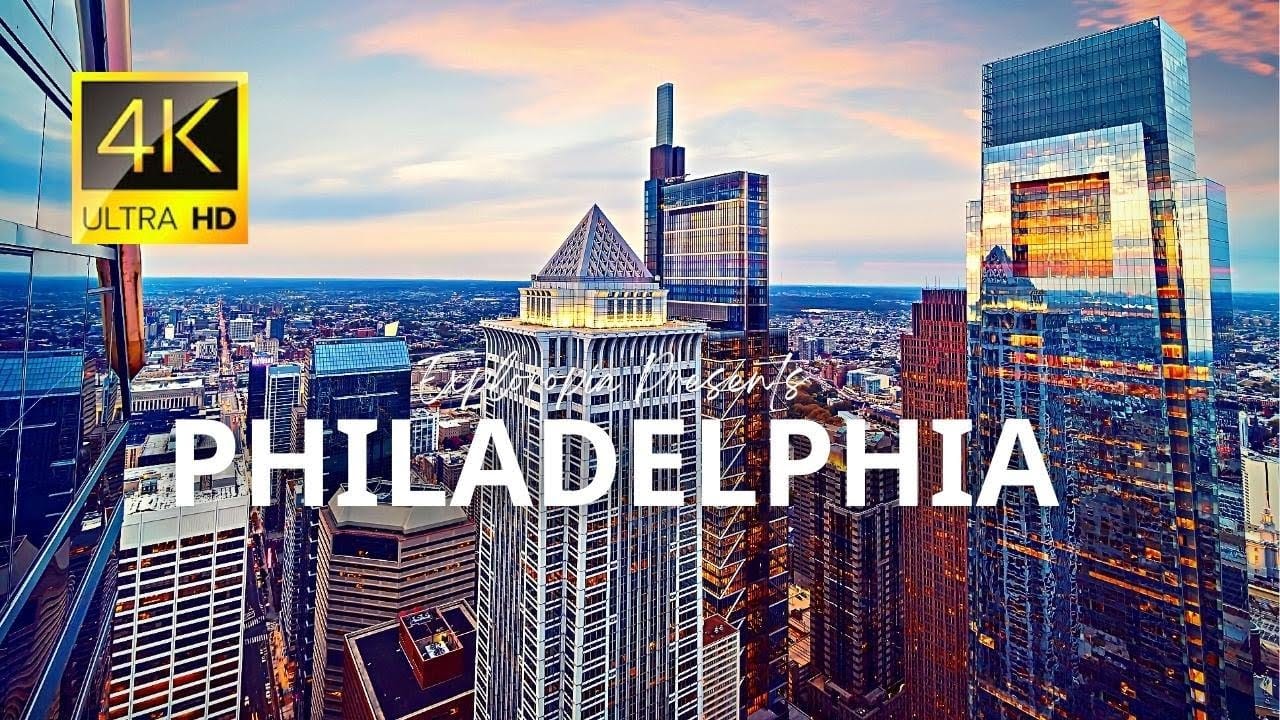 Philadelphia aerial footage