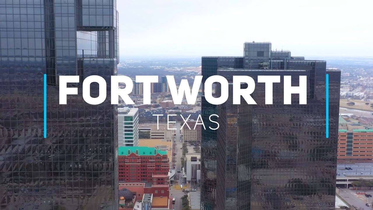 Fort Worth video drone footage in 4K