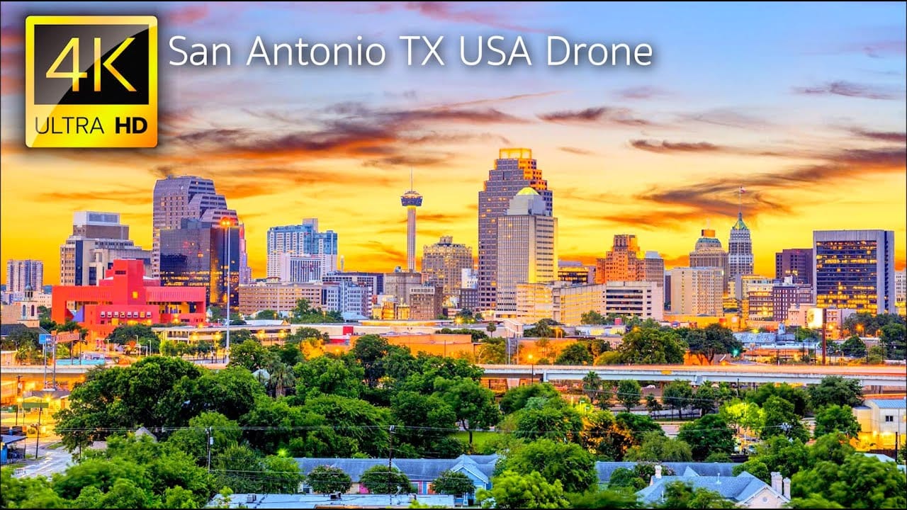 San Antonio Drone view