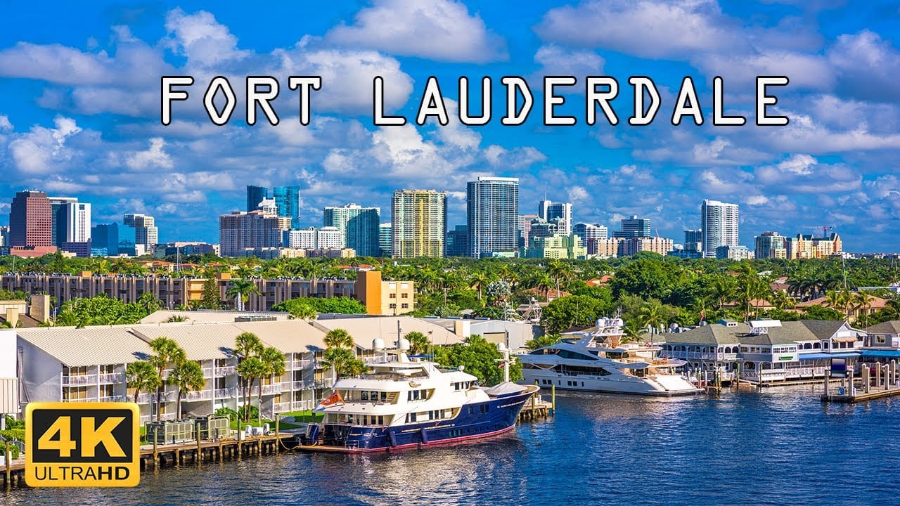 Fort Lauderdale Aerial View 4K