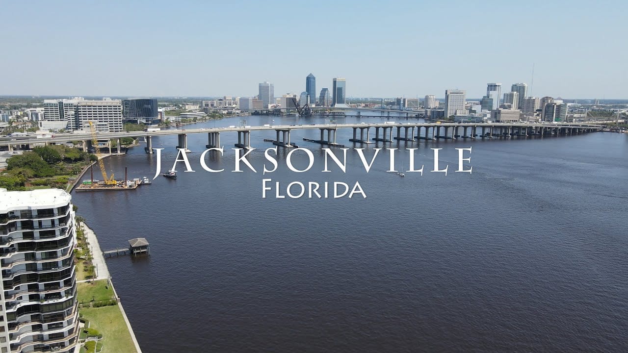 Jacksonville aerial view from drone
