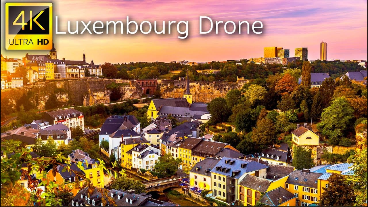 Luxembourg 4K drone video