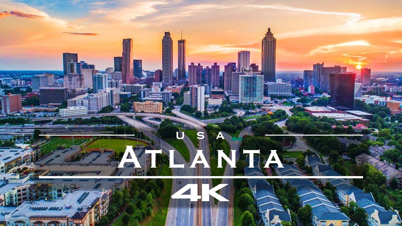 Atlanta drone video footage