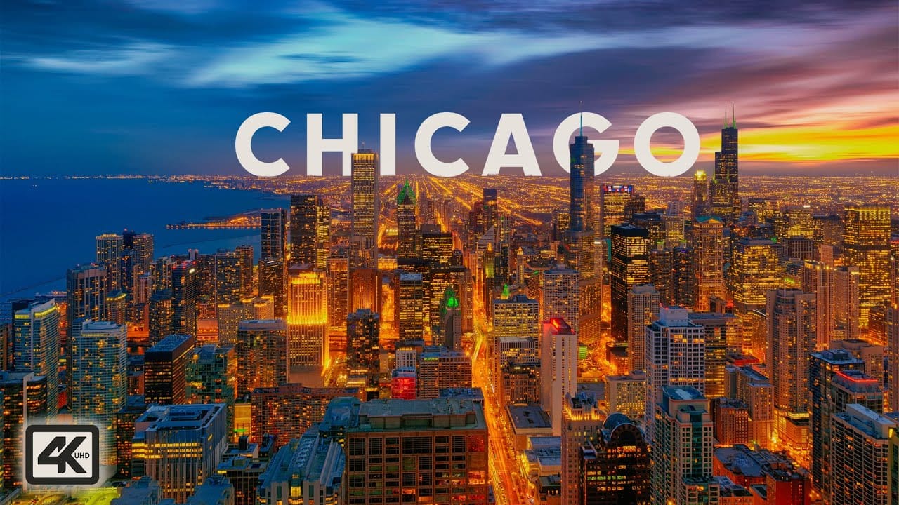 Chicago video footage from drone