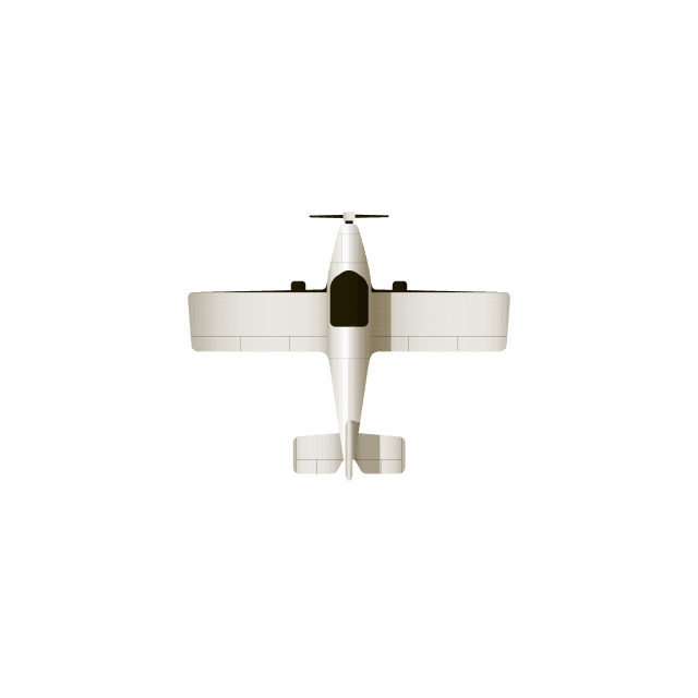 Turboprop, seen from above