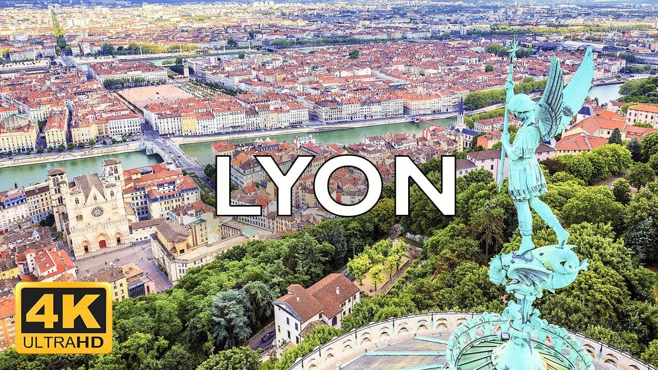 Lyon drone footage