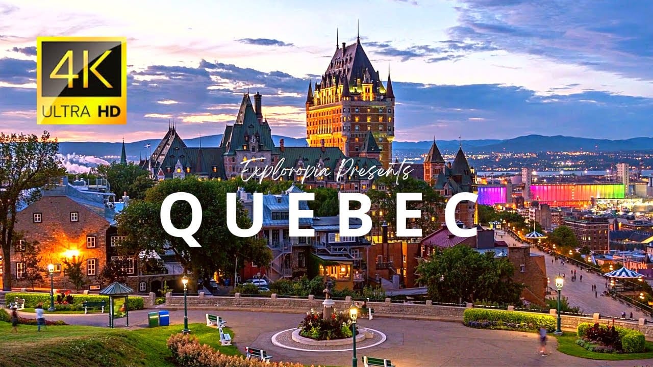 Quebec city drone footage