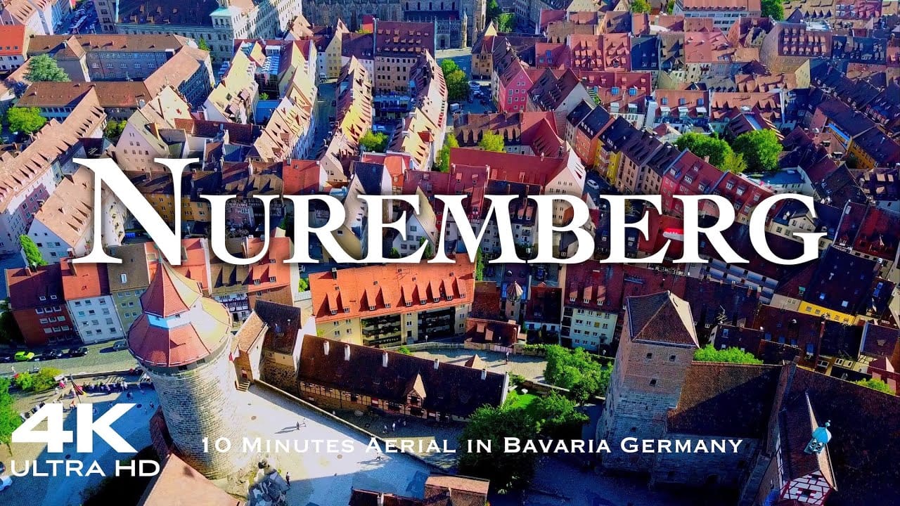 Nuremberg 4k drone video