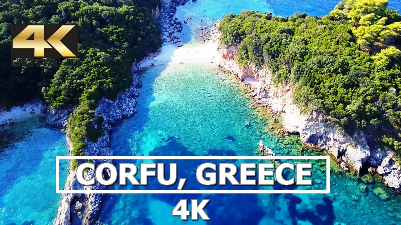 Corfu video footage in 4K