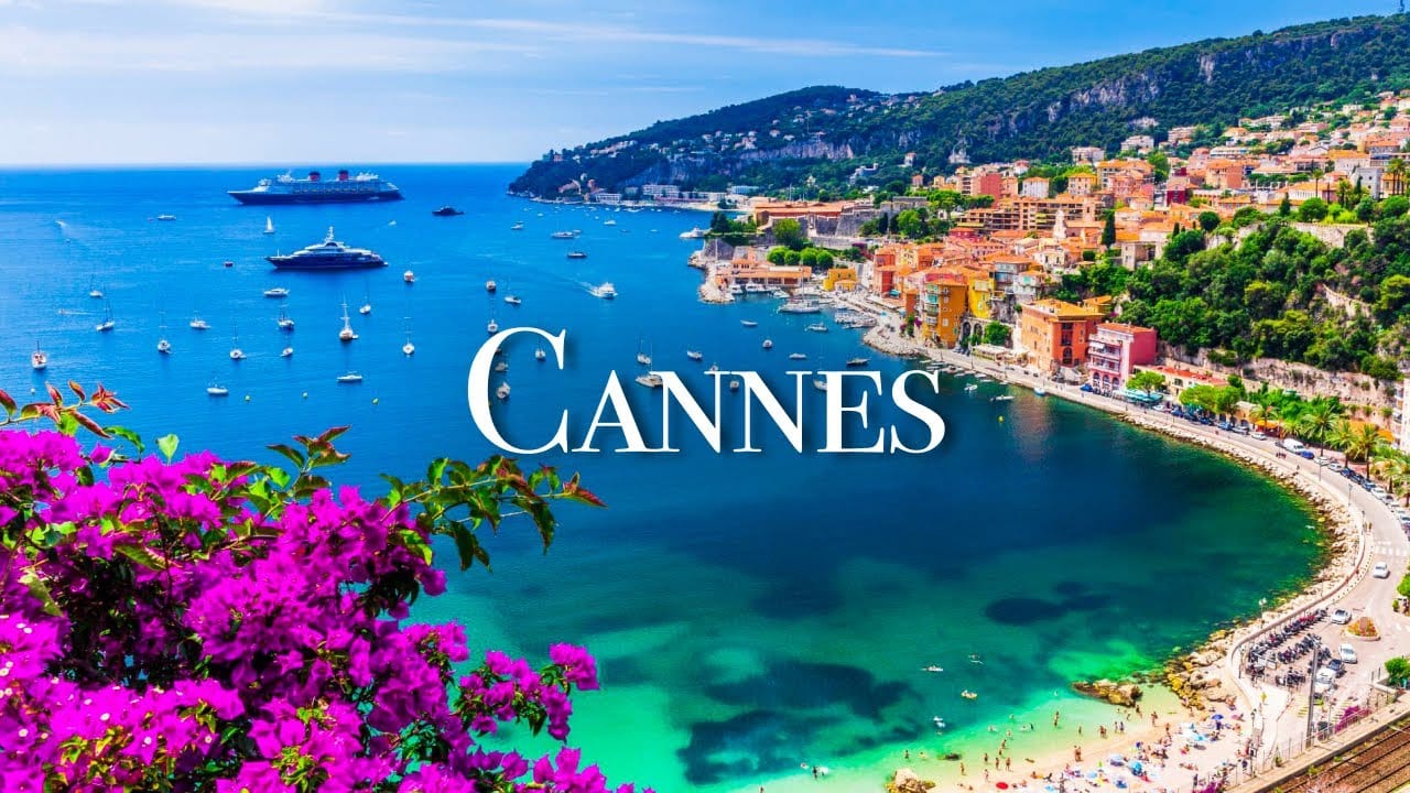 Cannes drone video footage