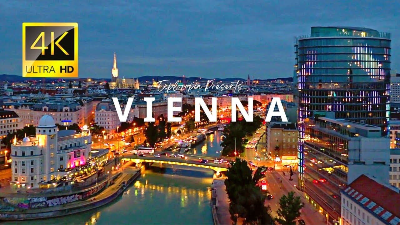Vienna drone video footage