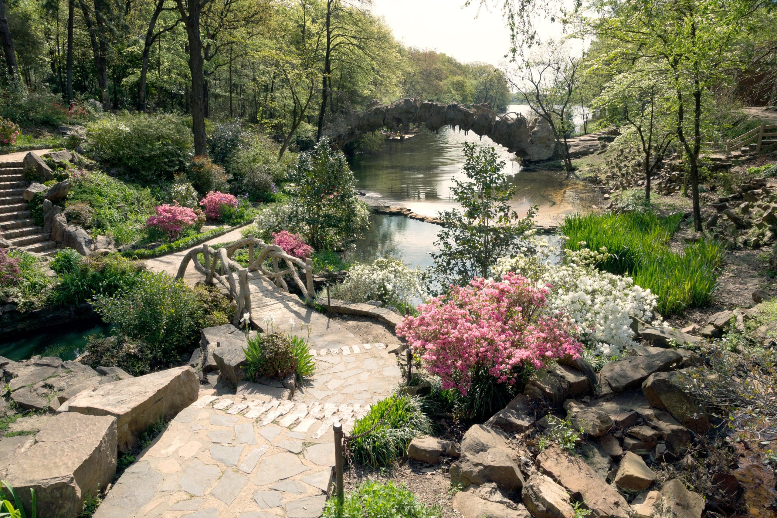 Old Mill in North Little Rock, Arkansas, US, Spring