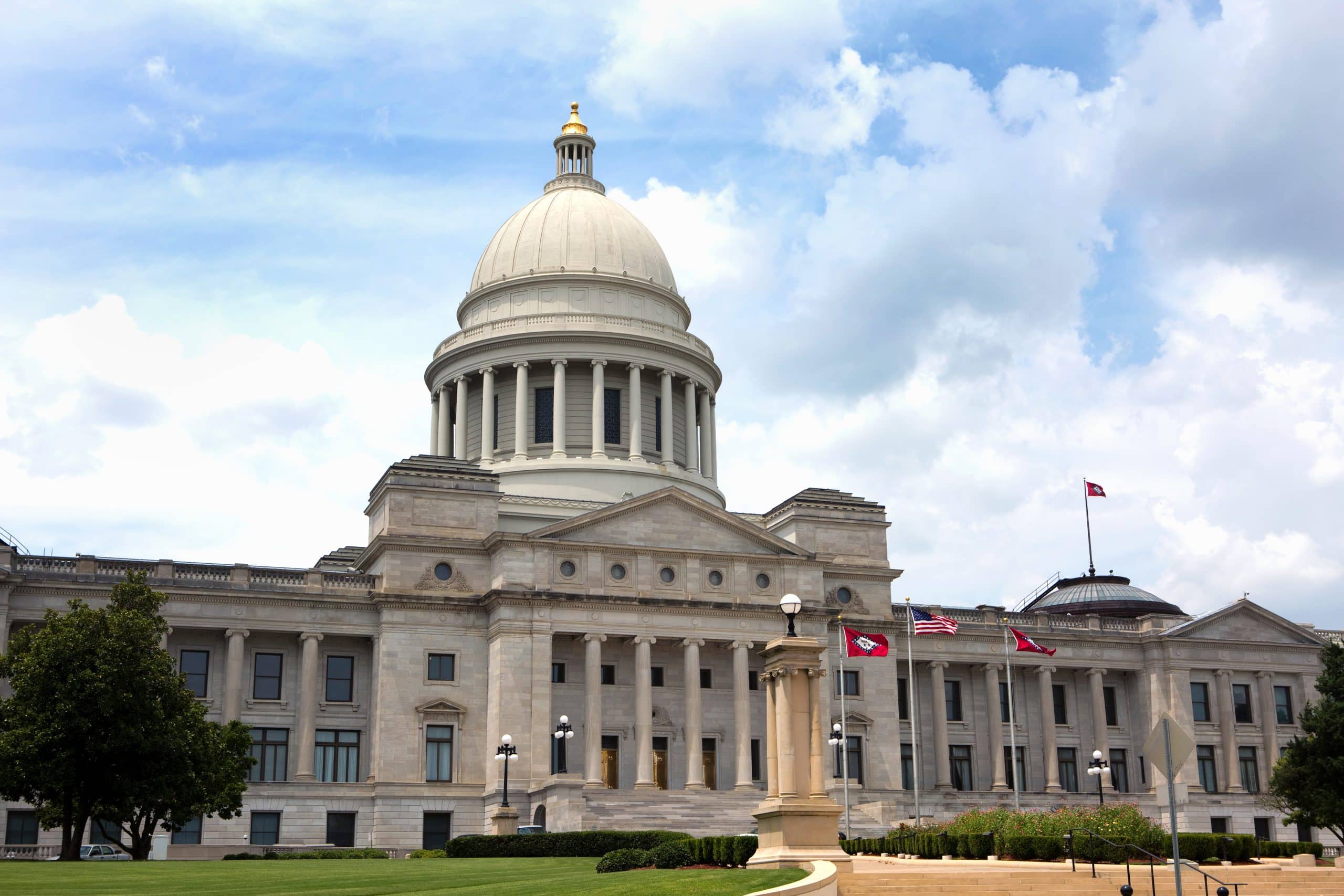 The Arkansas Capital building located in Little Rock, Arkansas, USA