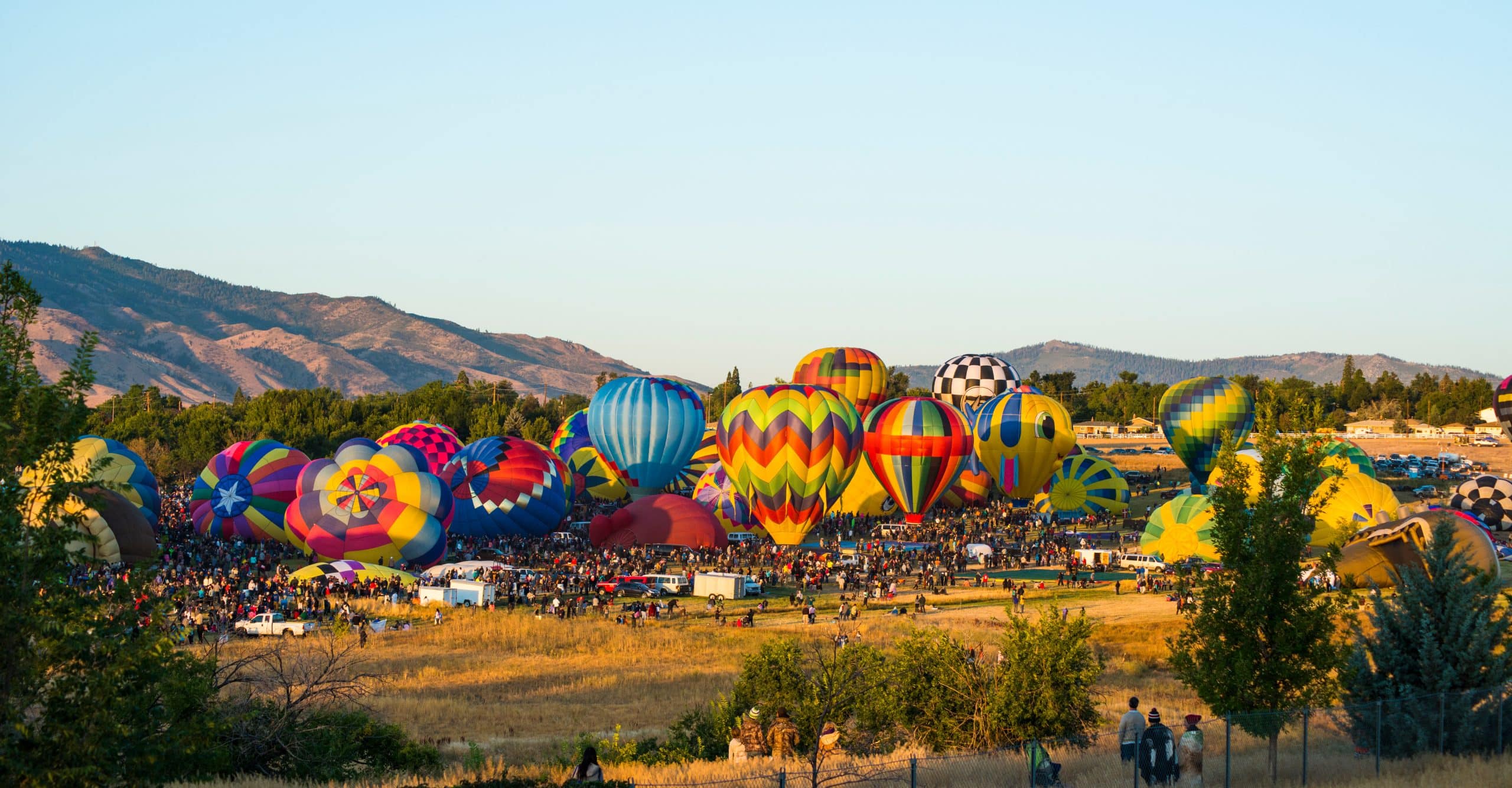 Balloon Race in Reno, Nevada, USA. Fly Private Jet.