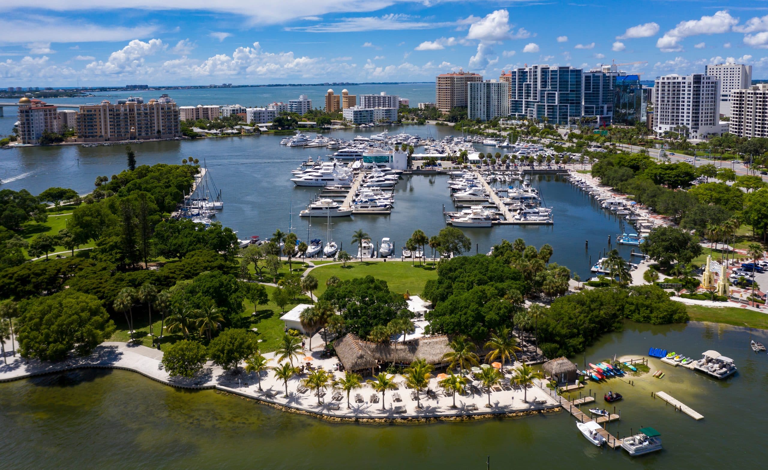 Bayfront Park and Marina Jack with Sarasota