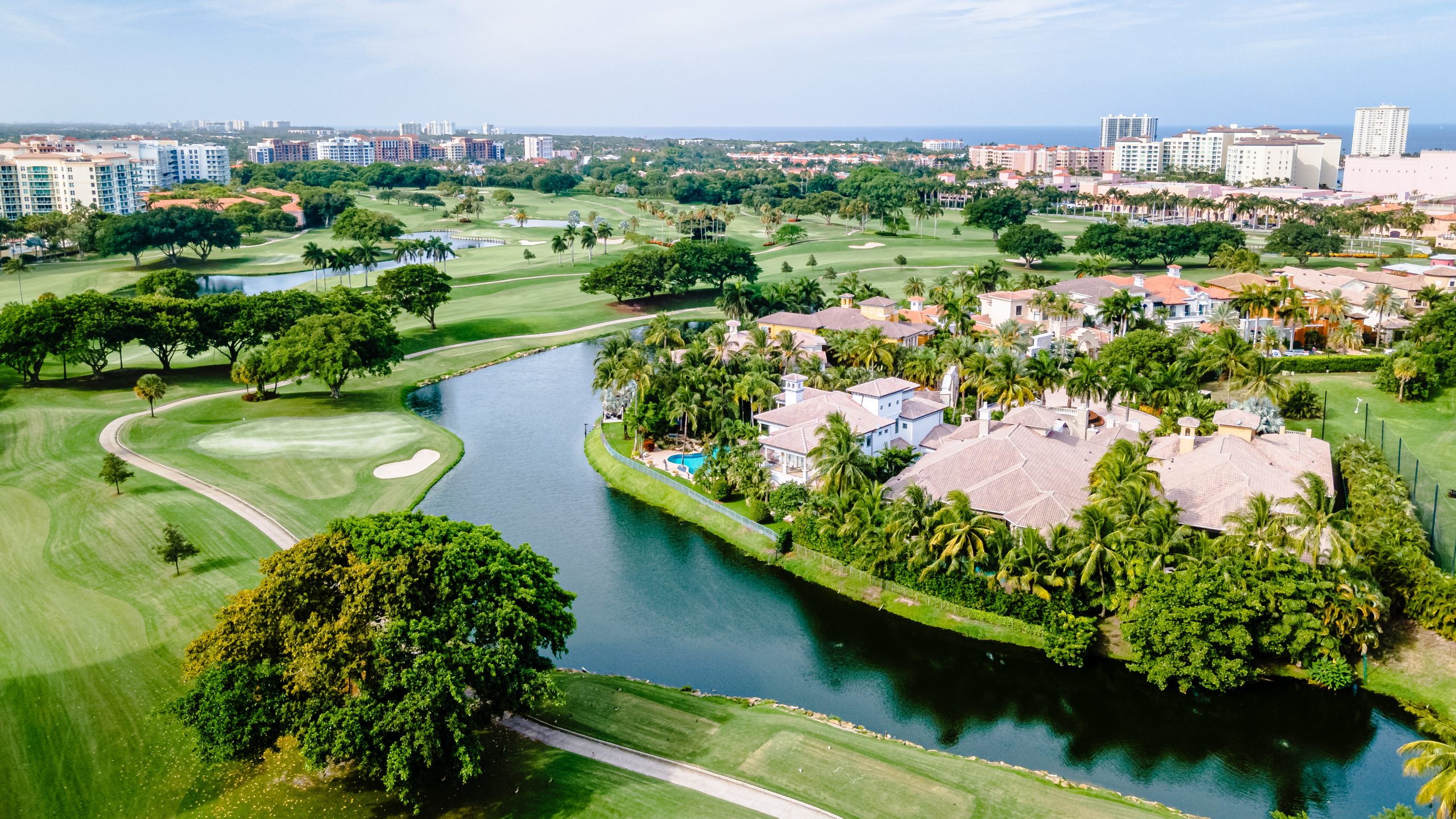 Golf course in Boca Raton, Florida