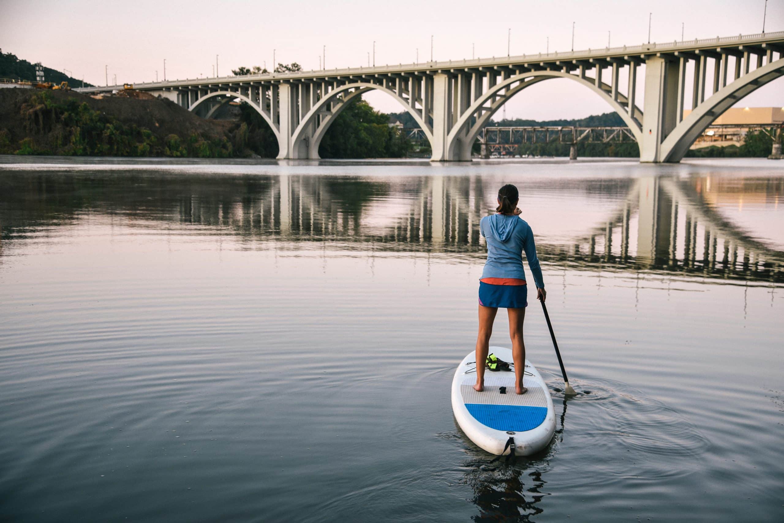 Paddling on the Tennessee River in Knoxville