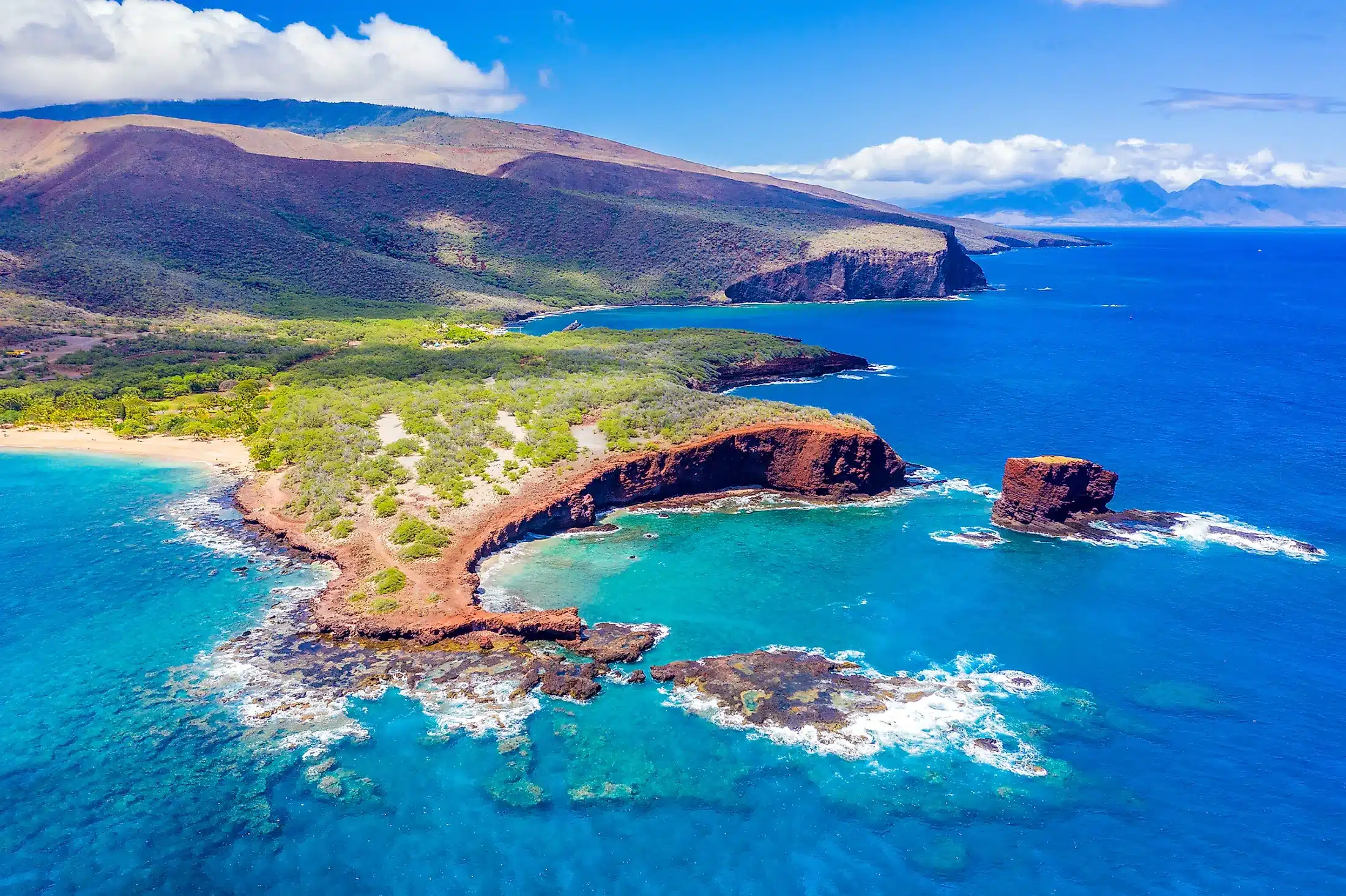 Hulupo'e beach, Lanai City. Hawaii