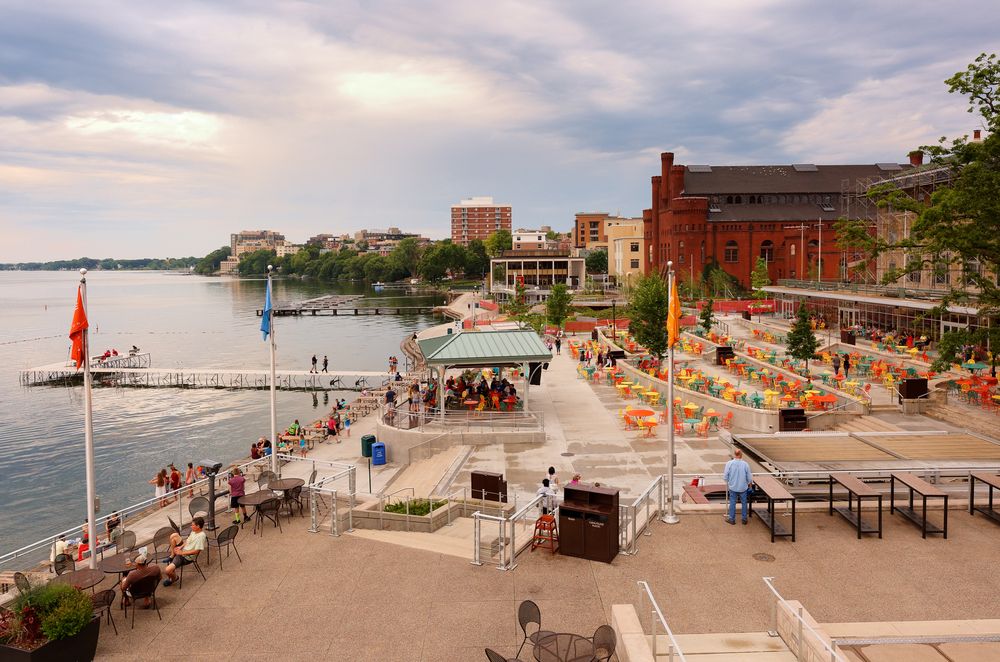 Mingle with Locals at Memorial Union Terrace, Madison, WI