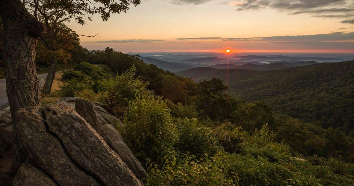 Skyline Drive in Shenandoah National Park, Charlottesville