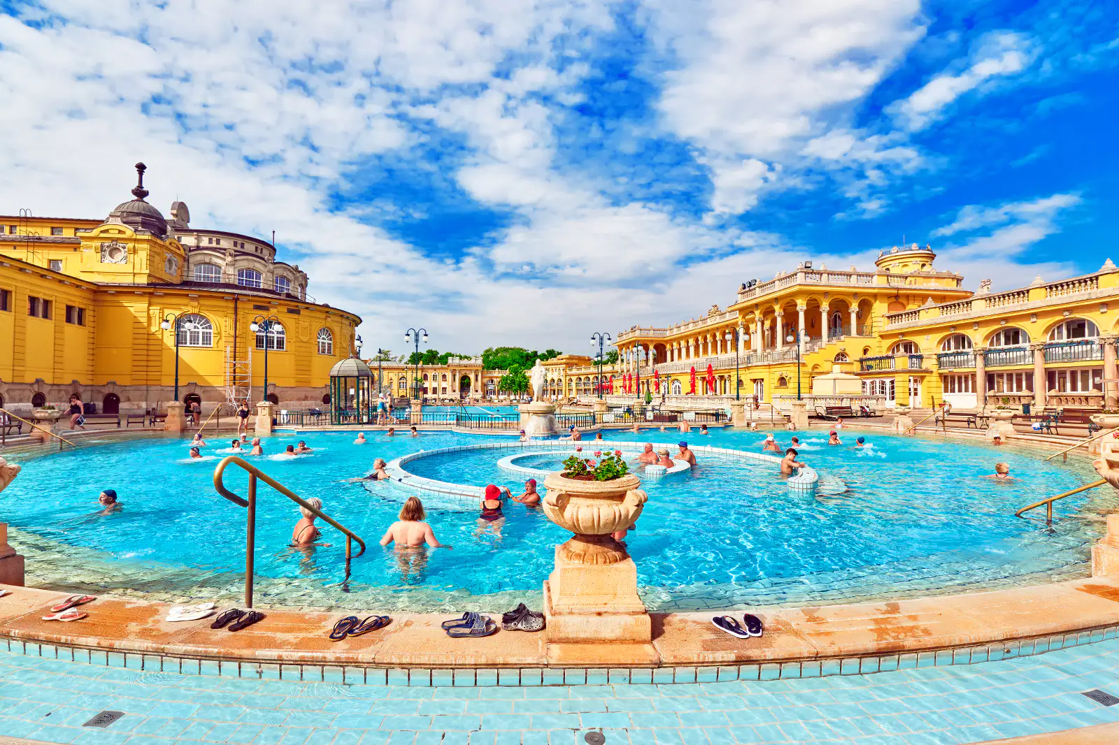 Széchenyi Thermal Baths -The largest mineral bath in Europe.