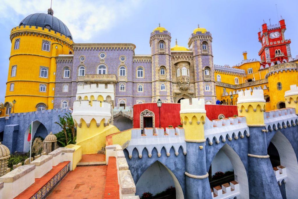 Sintra - Pretty mansions and delightful formal gardens. Lisbon, Portugal.