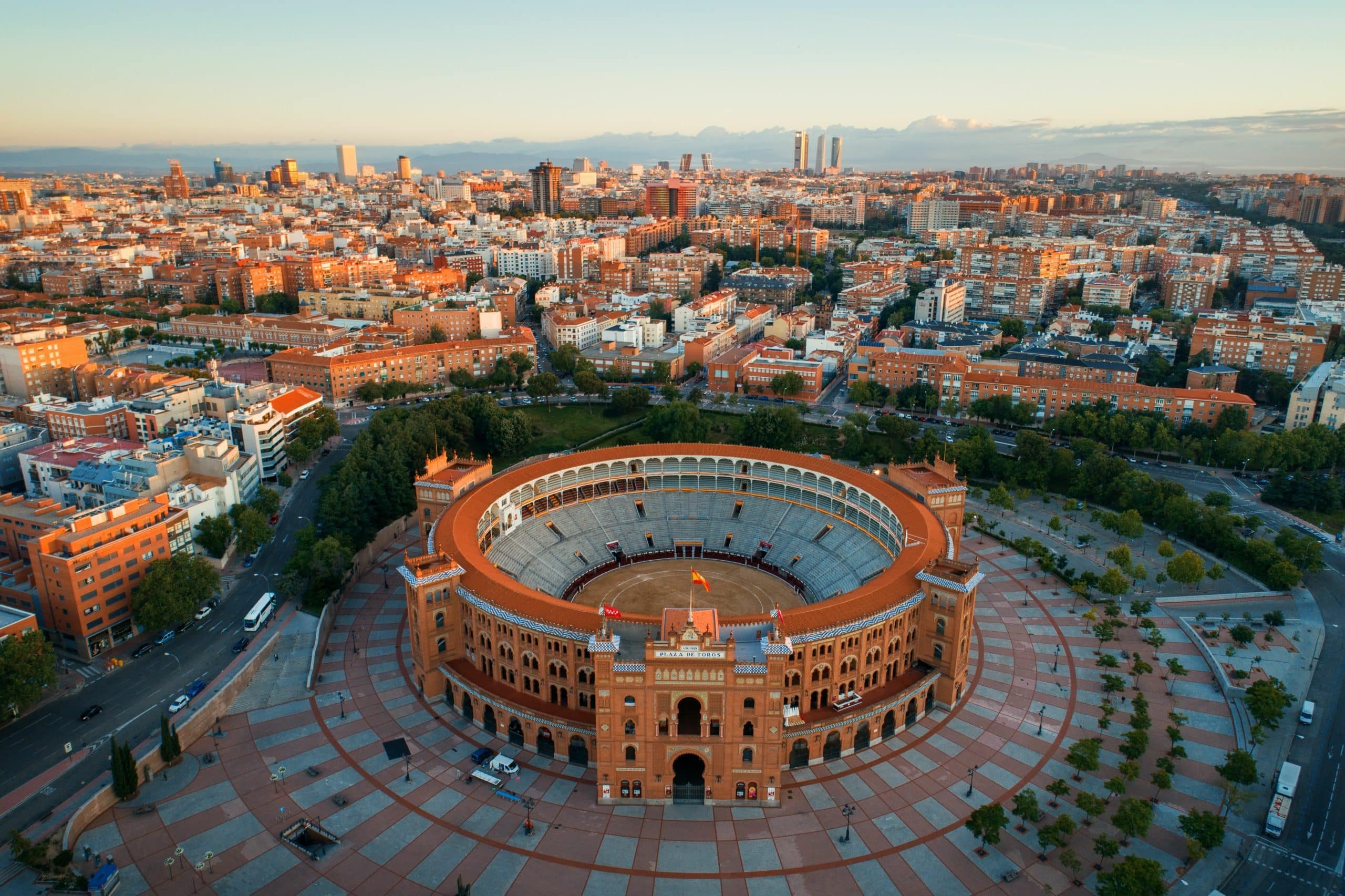 Madrid Bullring Aerial View