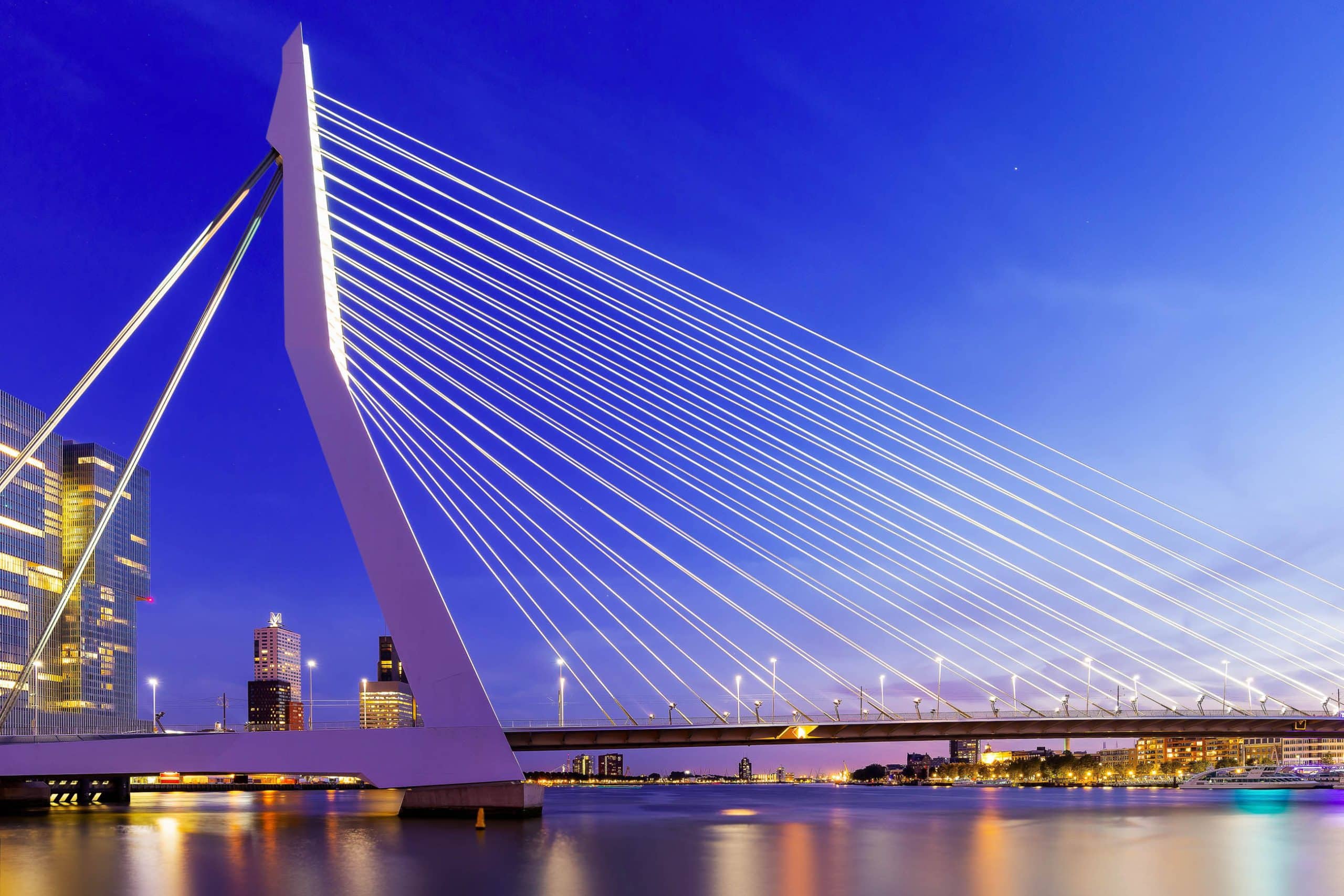 Erasmus Bridge in Rotterdam, Netherlands