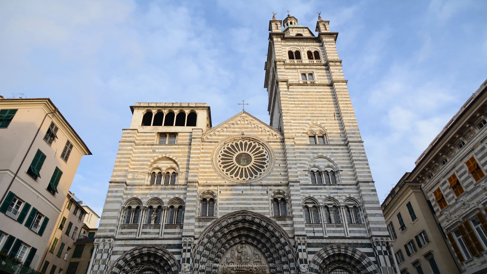 Cathedral of San Lorenzo. Fly Private to Genova