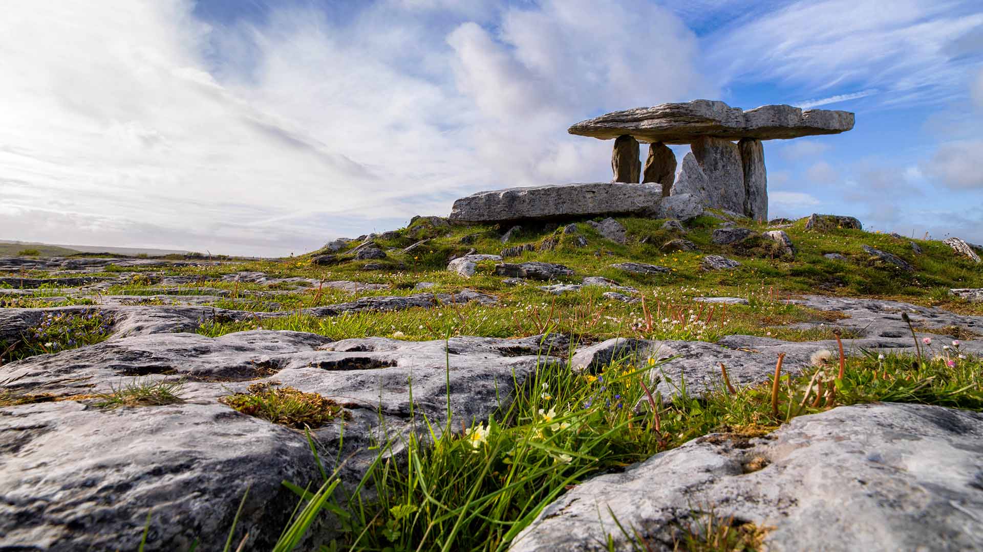 Poulnabrone Dolmen. Fly Private to Shannon