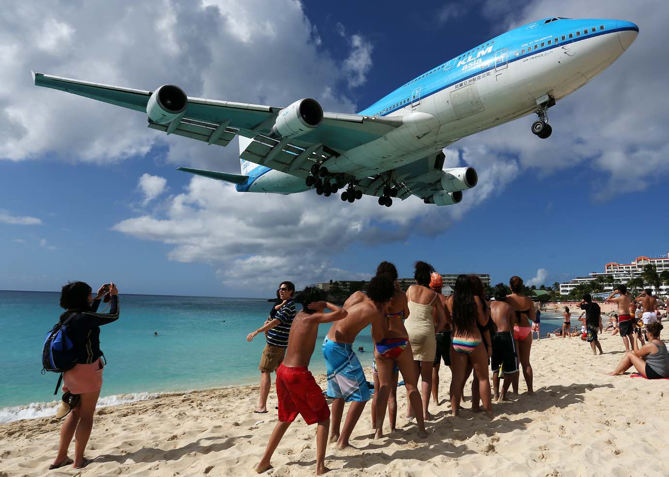 Catch a Flight at Maho Beach and Sunset Beach Bar.