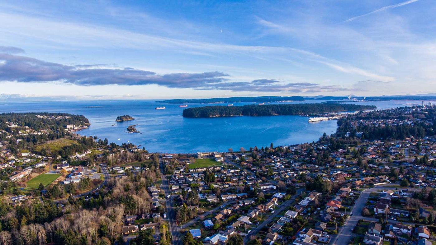 Coast scenery. Fly Private to Nanaimo.