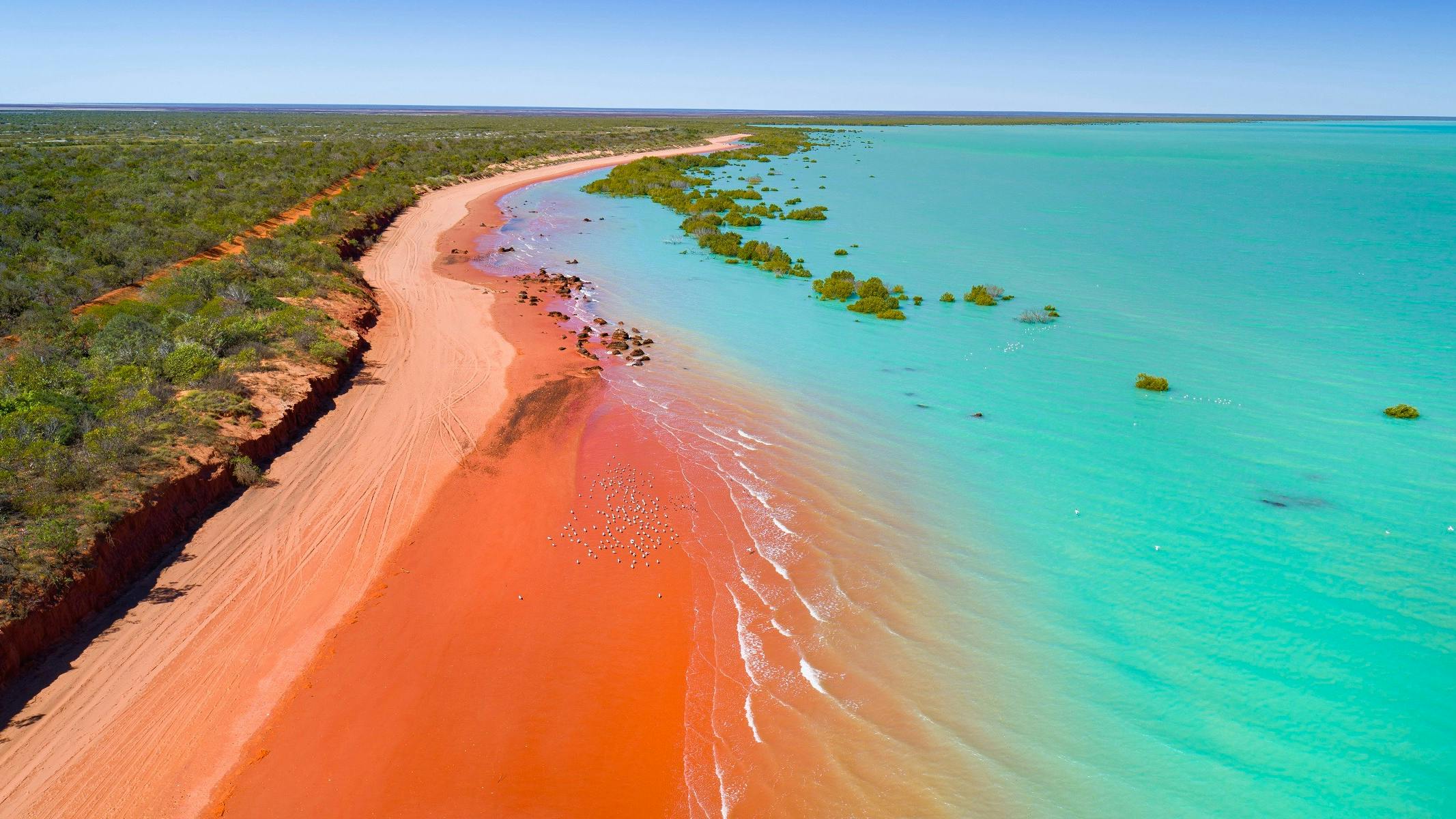 Roebuck Bay. Fly Private to Broome.