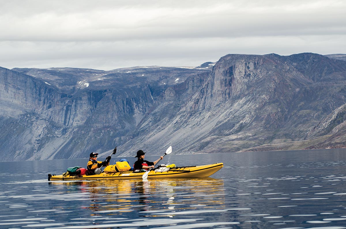 Kayaking on Frobisher Bay