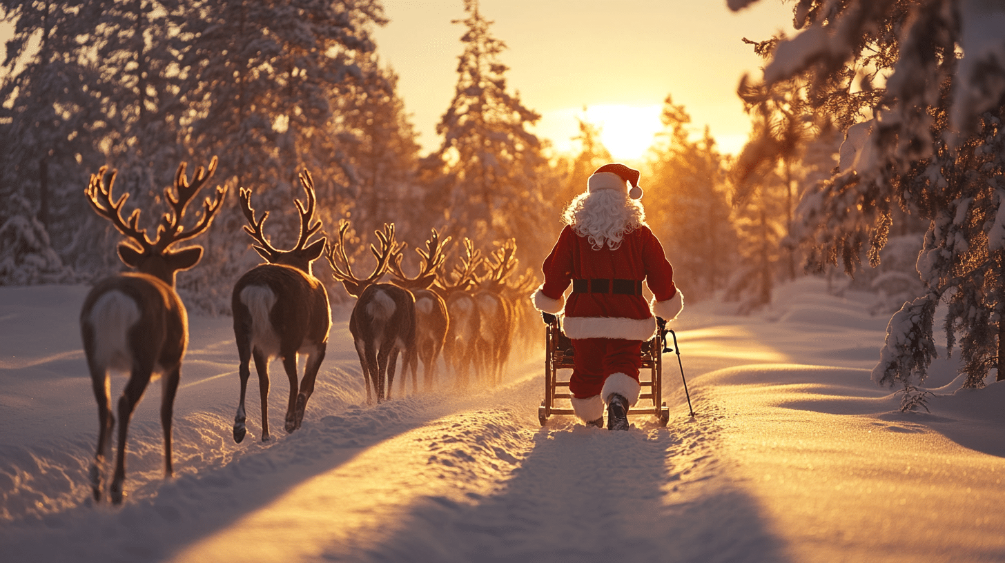 Lapland Private Jet Flights – Meeting Santa